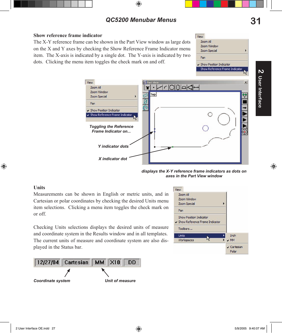 Qc5200 menubar menus | HEIDENHAIN IK 5294 User Manual | Page 51 / 341