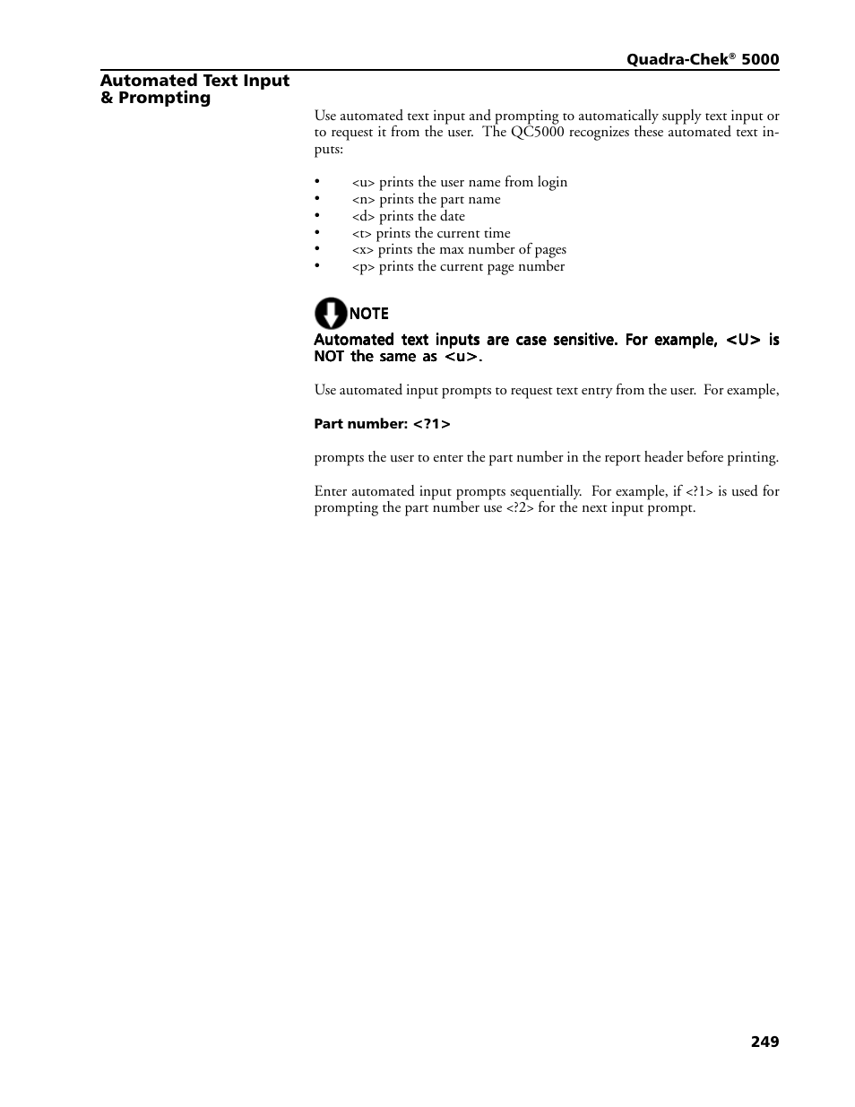 Automated text input, Prompting, Automated text input & prompting | HEIDENHAIN IK 5293 User Manual | Page 263 / 407