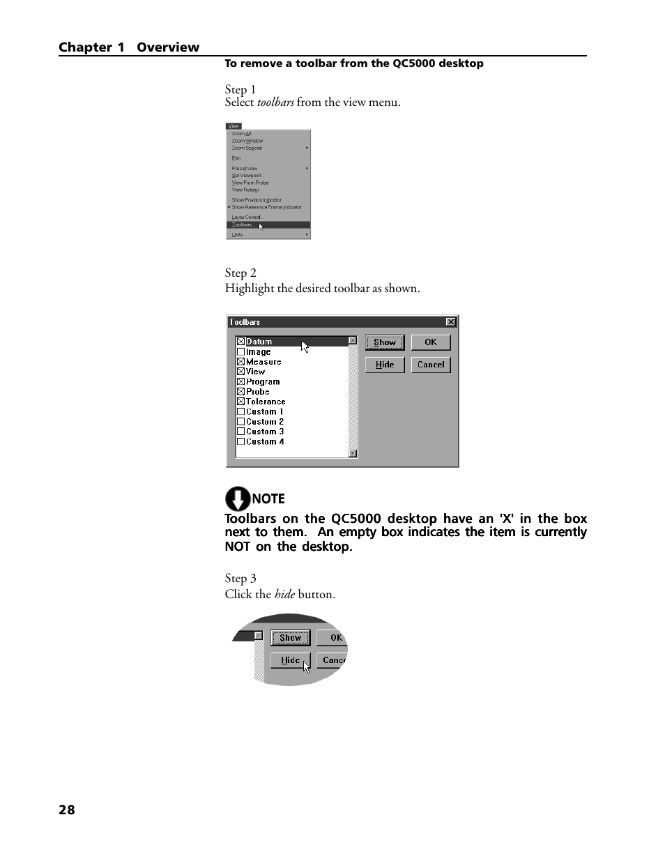 File toolbar, To place a toolbar on the qc5000 desktop | HEIDENHAIN IK 5293 User Manual | Page 42 / 407