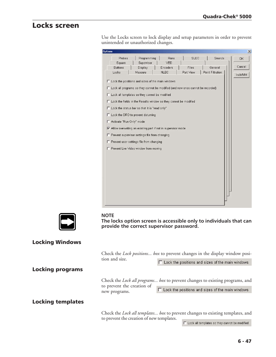 Locks screen | HEIDENHAIN IK 5394-3D User Manual | Page 497 / 579