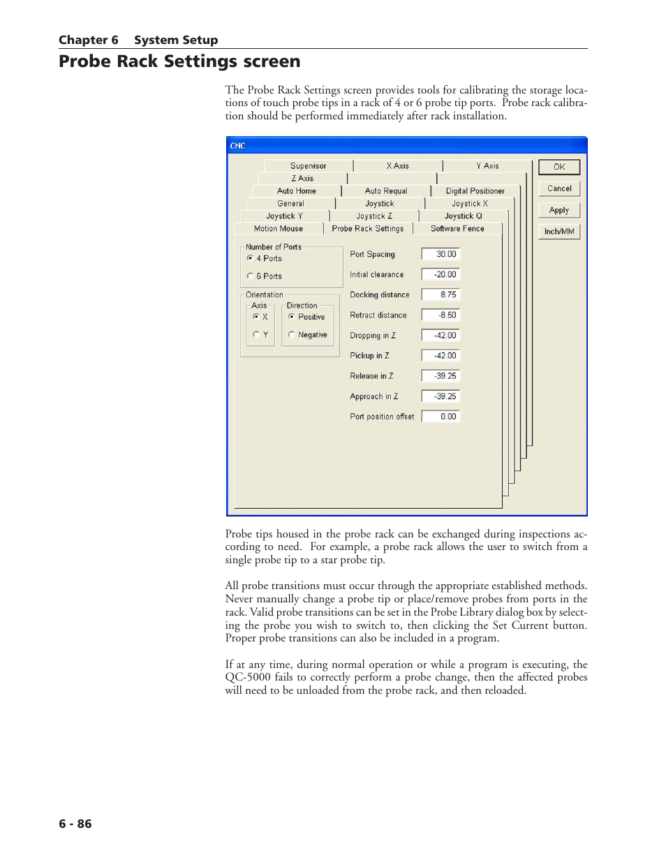 Probe rack settings screen | HEIDENHAIN IK 5394-3D User Manual | Page 536 / 579