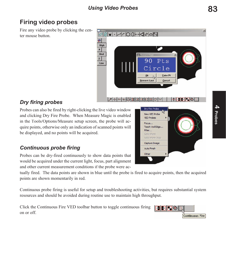 Firing video probes | HEIDENHAIN IK 5494-2D User Manual | Page 105 / 411