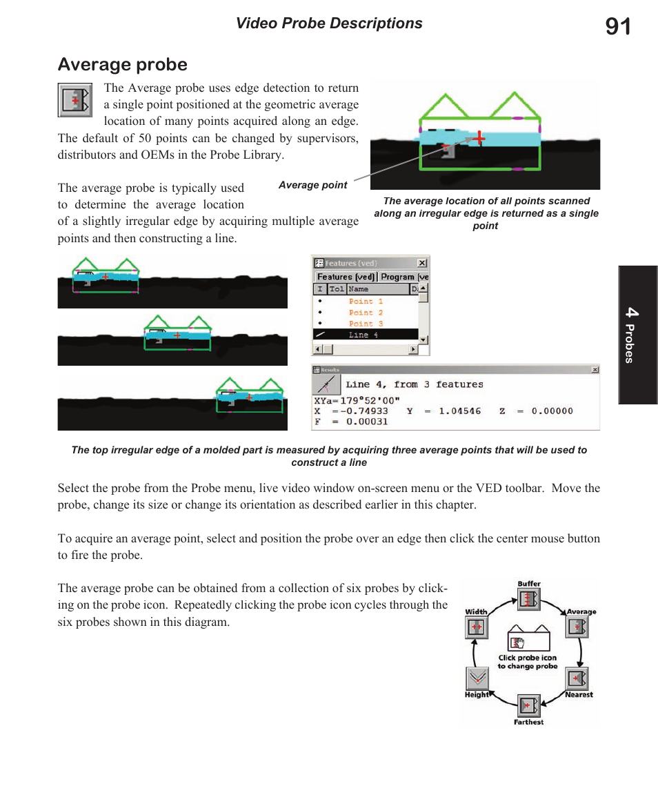 Average probe, Video probe descriptions | HEIDENHAIN IK 5494-2D User Manual | Page 113 / 411
