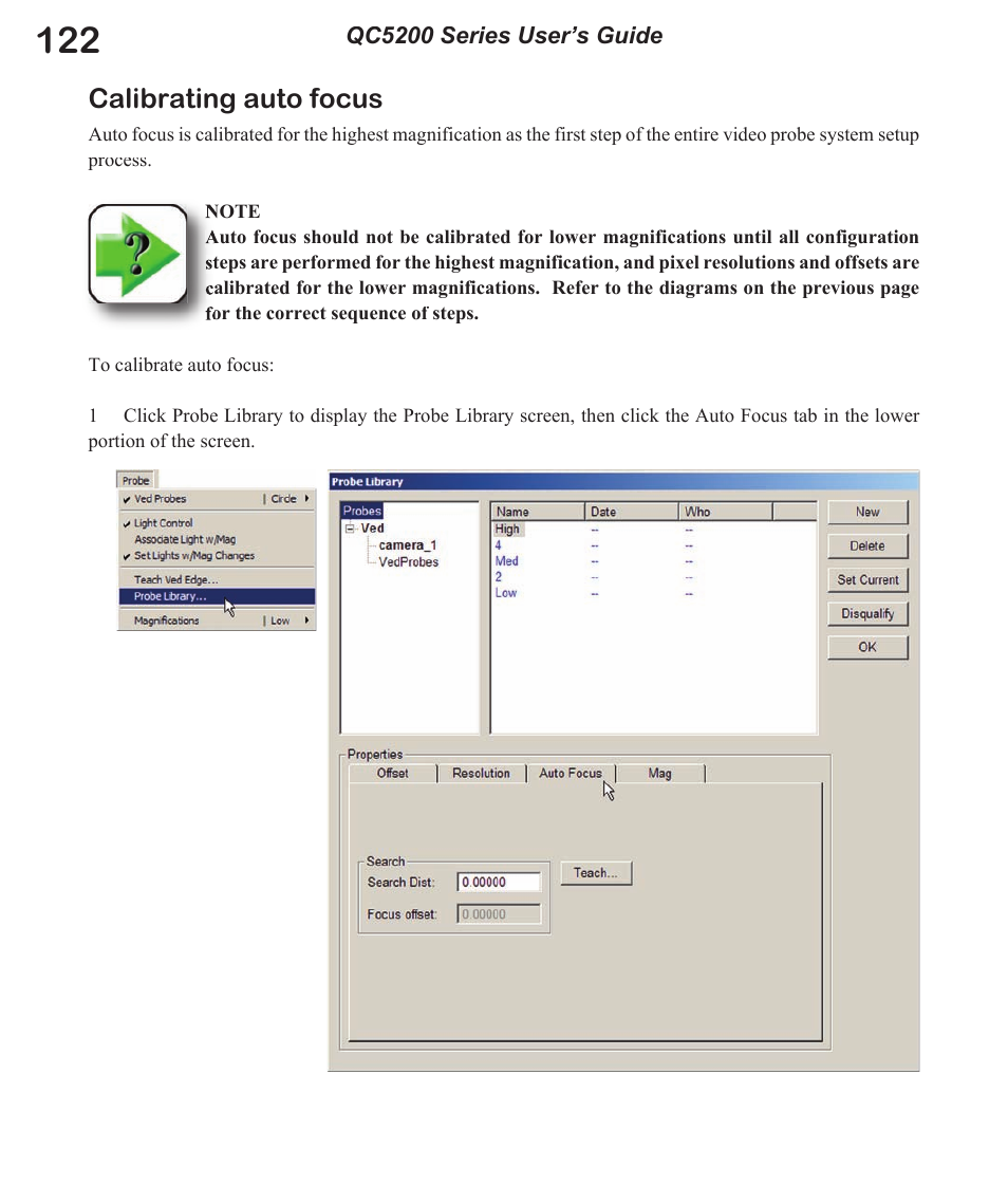 Calibrating auto focus | HEIDENHAIN IK 5494-2D User Manual | Page 144 / 411
