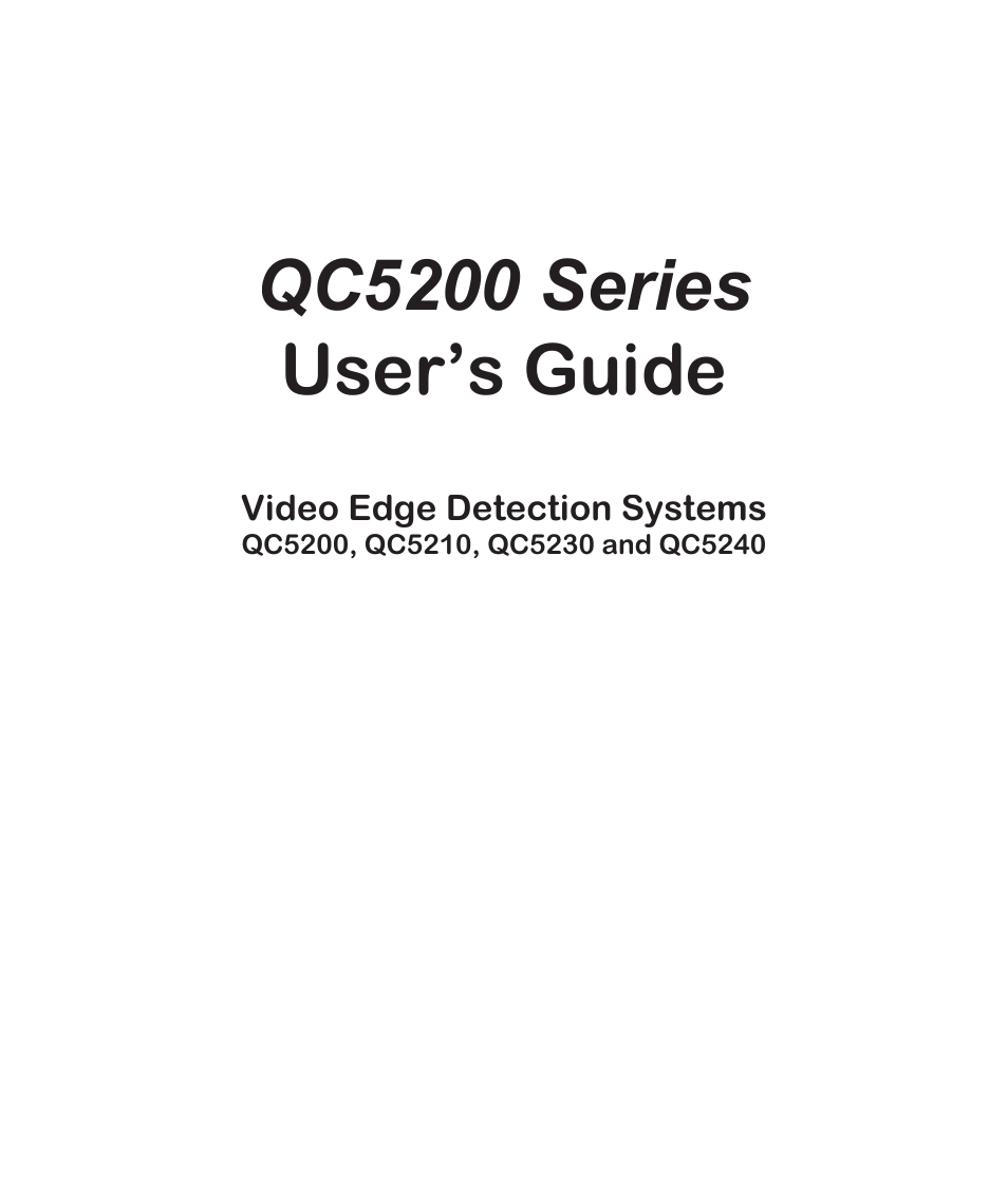 Qc5200 series user’s guide | HEIDENHAIN IK 5494-2D User Manual | Page 3 / 411