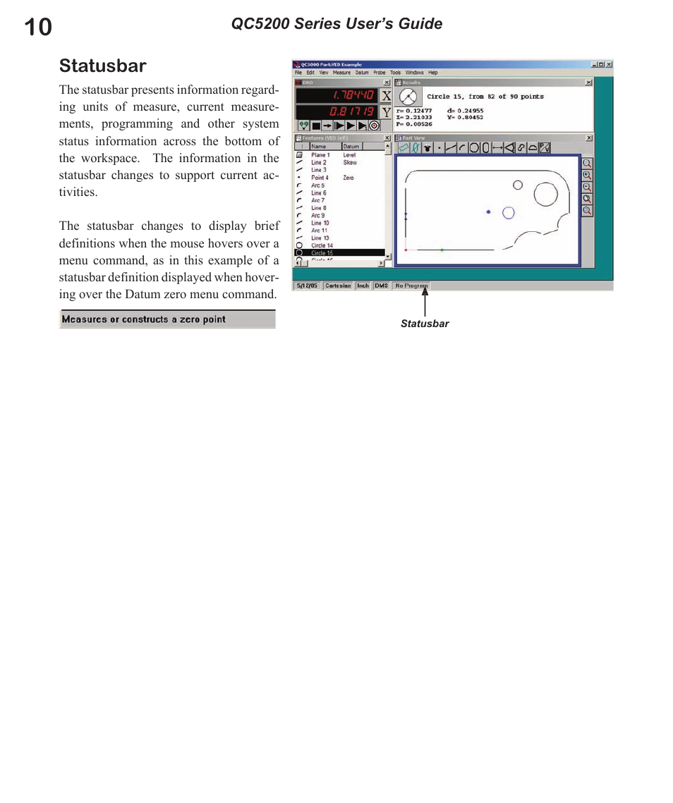 Statusbar | HEIDENHAIN IK 5494-2D User Manual | Page 32 / 411