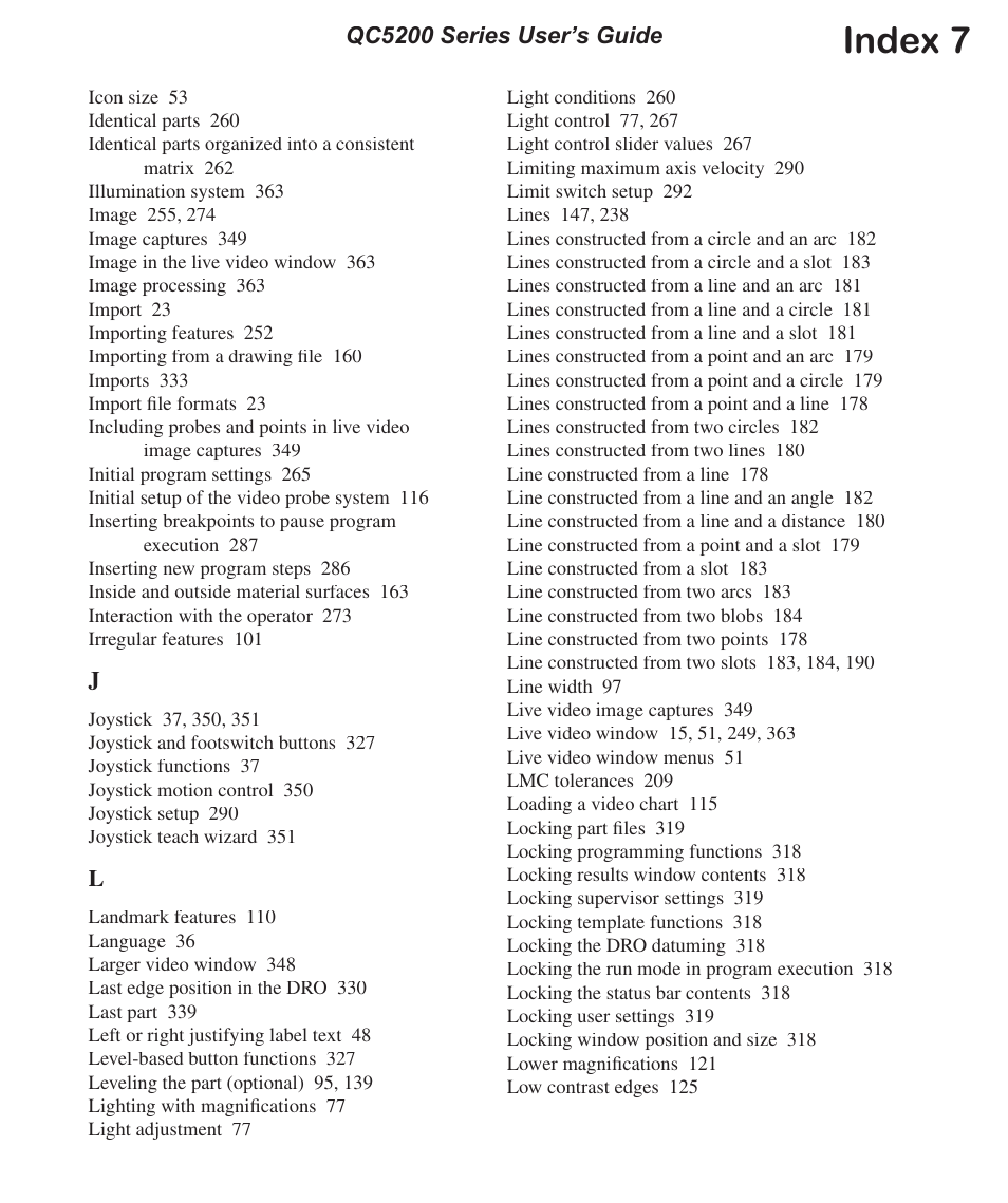 Index 7 | HEIDENHAIN IK 5494-2D User Manual | Page 403 / 411