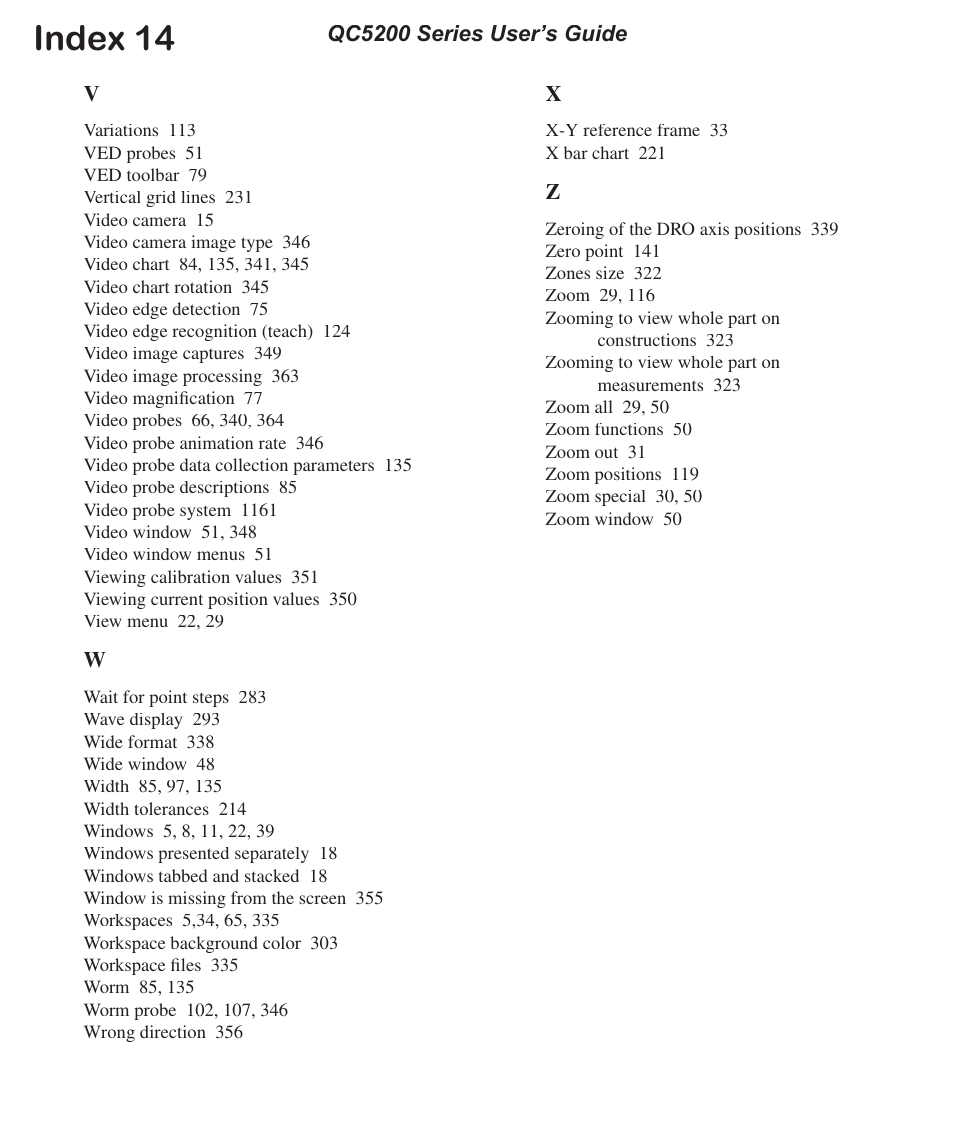 Index 14 | HEIDENHAIN IK 5494-2D User Manual | Page 410 / 411