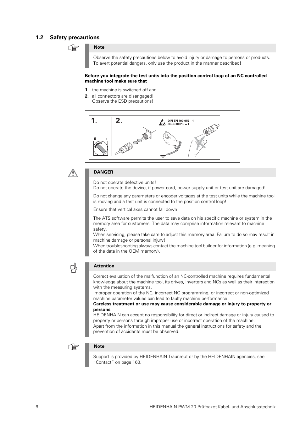 2 safety precautions | HEIDENHAIN PWM 20 User Manual | Page 5 / 163