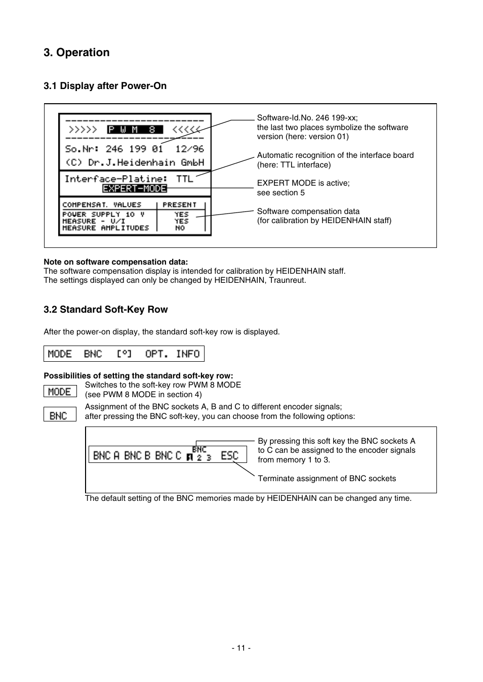 Operation | HEIDENHAIN PWM 8 User Manual | Page 11 / 90