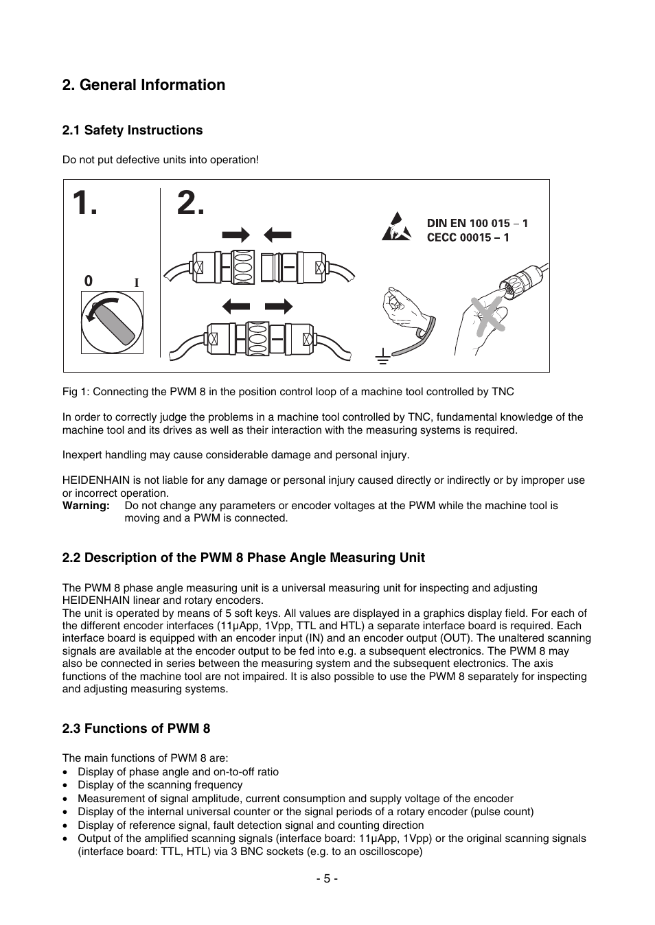 General information | HEIDENHAIN PWM 8 User Manual | Page 5 / 90