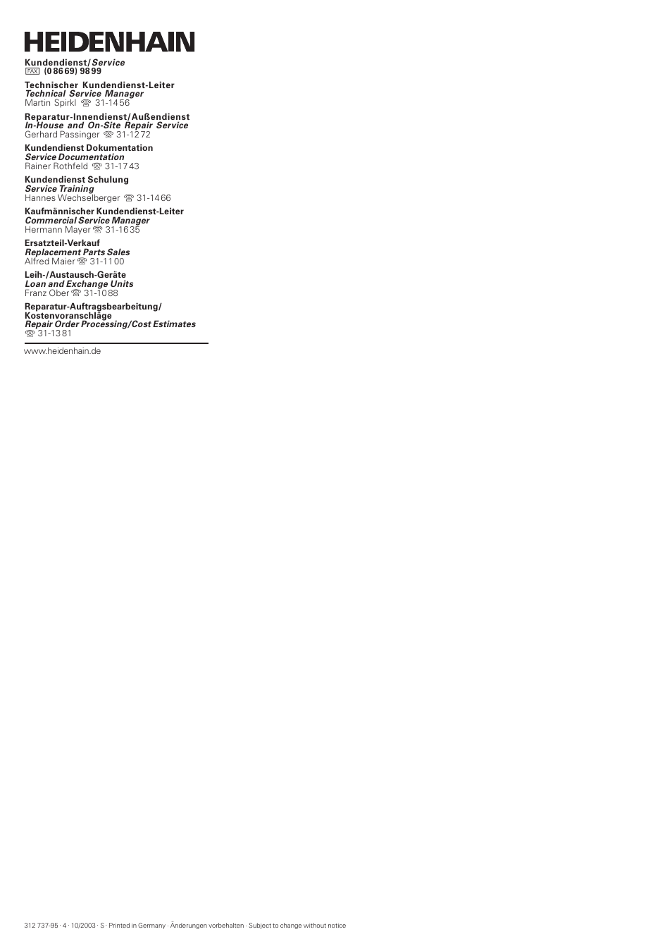 HEIDENHAIN PWM 8 User Manual | Page 90 / 90
