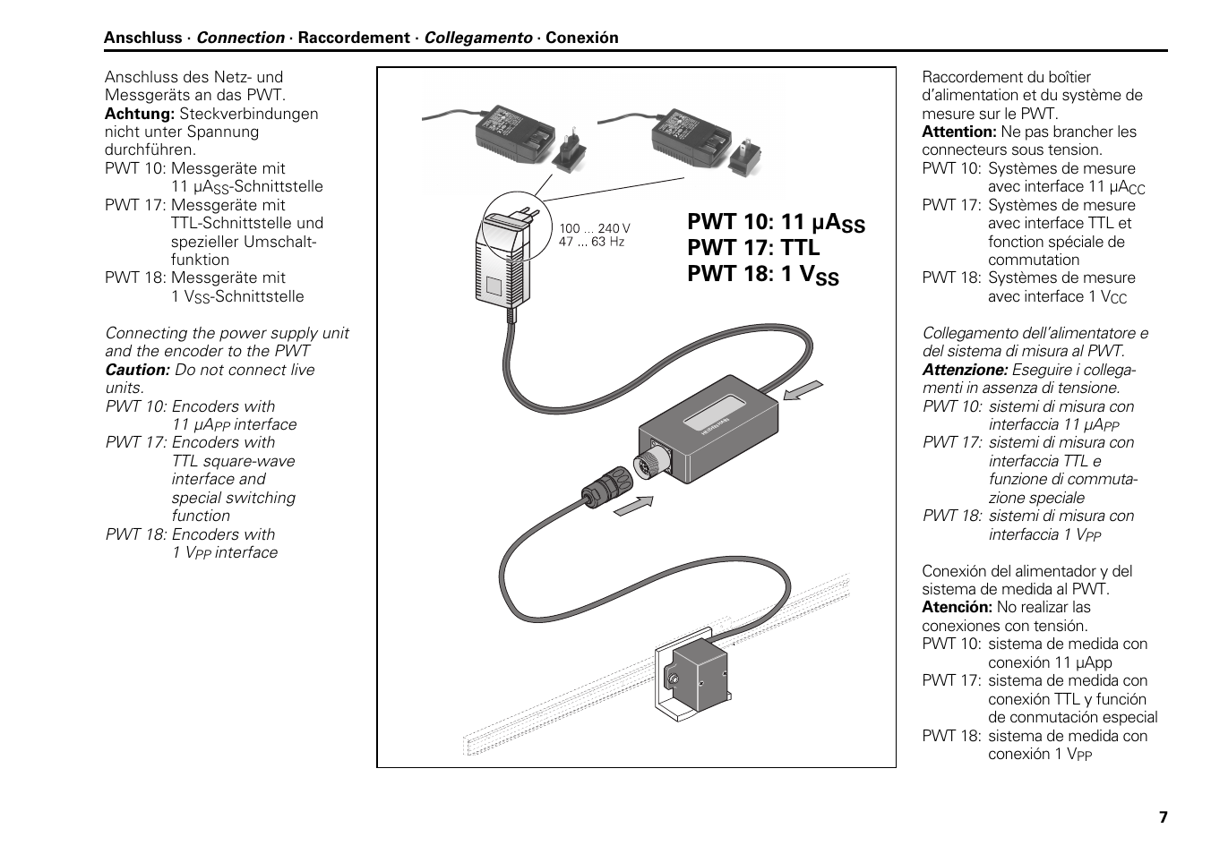 Pwt 10: 11 µa | HEIDENHAIN PWT 10 User Manual | Page 7 / 24