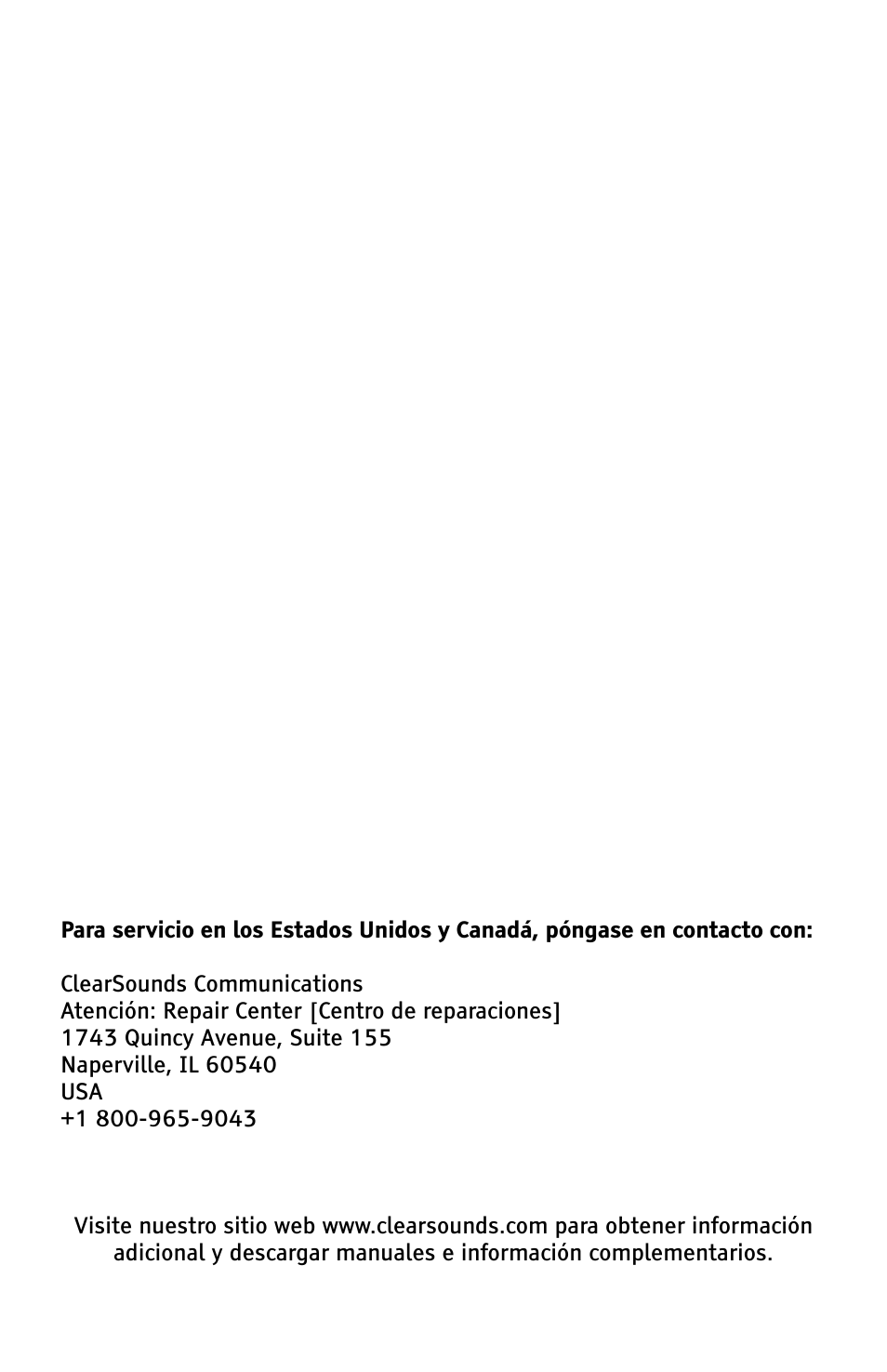 ClearSounds A300E User Manual | Page 40 / 60