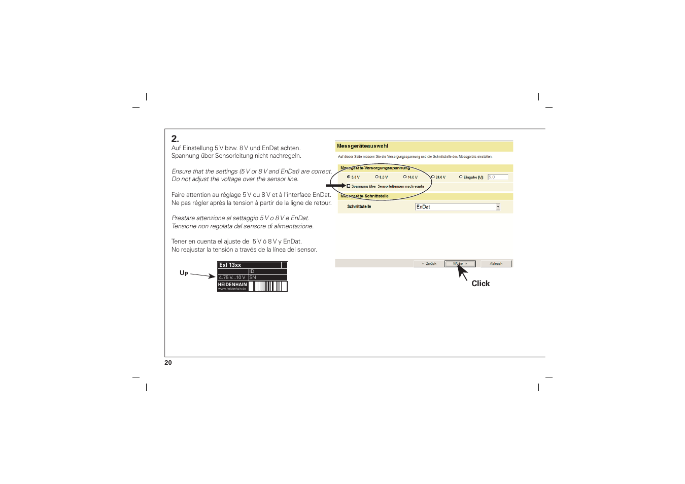 HEIDENHAIN ECI 1317 EnDat01 User Manual | Page 20 / 30