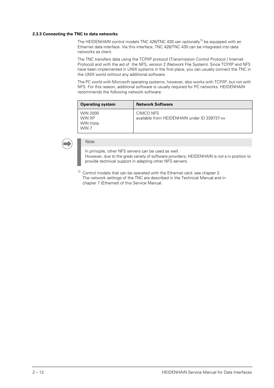 3 connecting the tnc to data networks, Connecting the tnc to data networks | HEIDENHAIN SHB Data Interfaces for HEIDENHAIN User Manual | Page 11 / 100