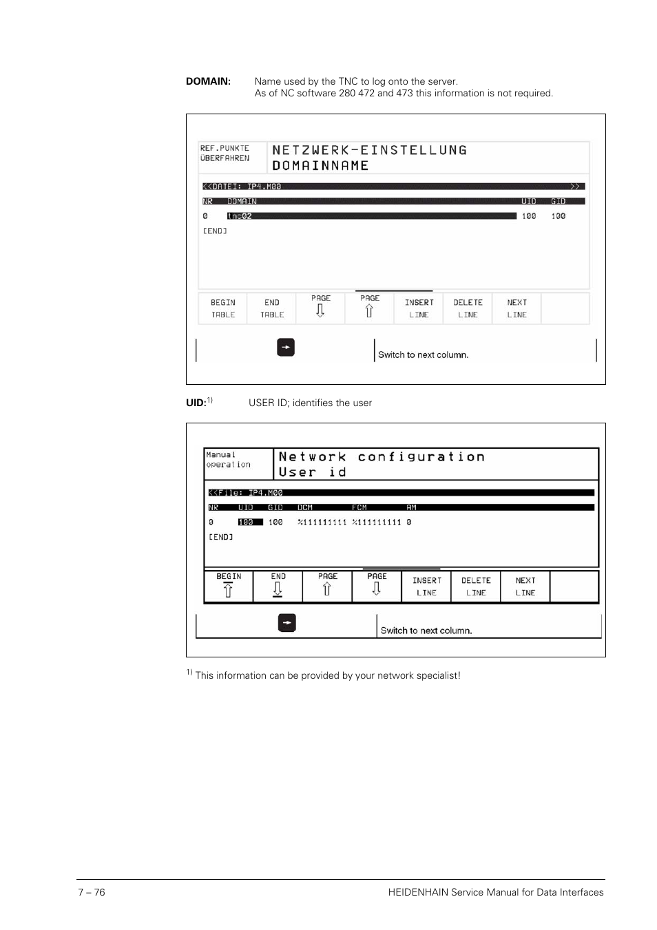 HEIDENHAIN SHB Data Interfaces for HEIDENHAIN User Manual | Page 75 / 100