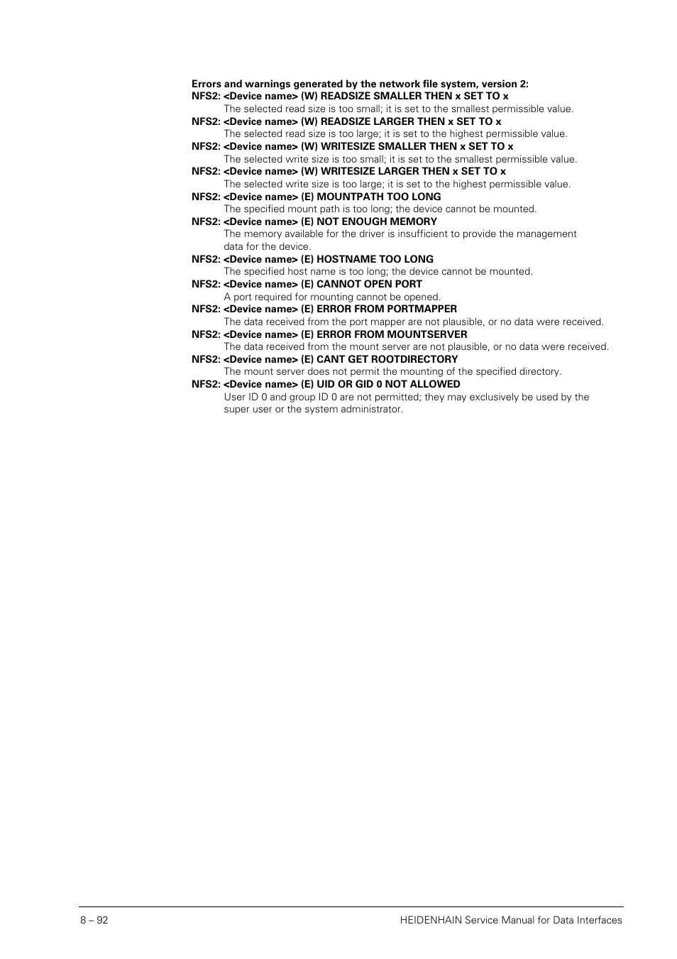 HEIDENHAIN SHB Data Interfaces for HEIDENHAIN User Manual | Page 91 / 100