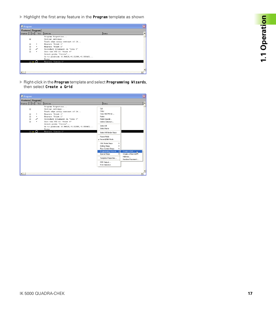 1 oper ation | HEIDENHAIN IK 5000 Addendum User Manual | Page 17 / 100
