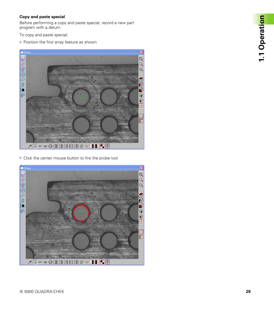 Copy and paste special, 1 oper ation | HEIDENHAIN IK 5000 Addendum User Manual | Page 29 / 100