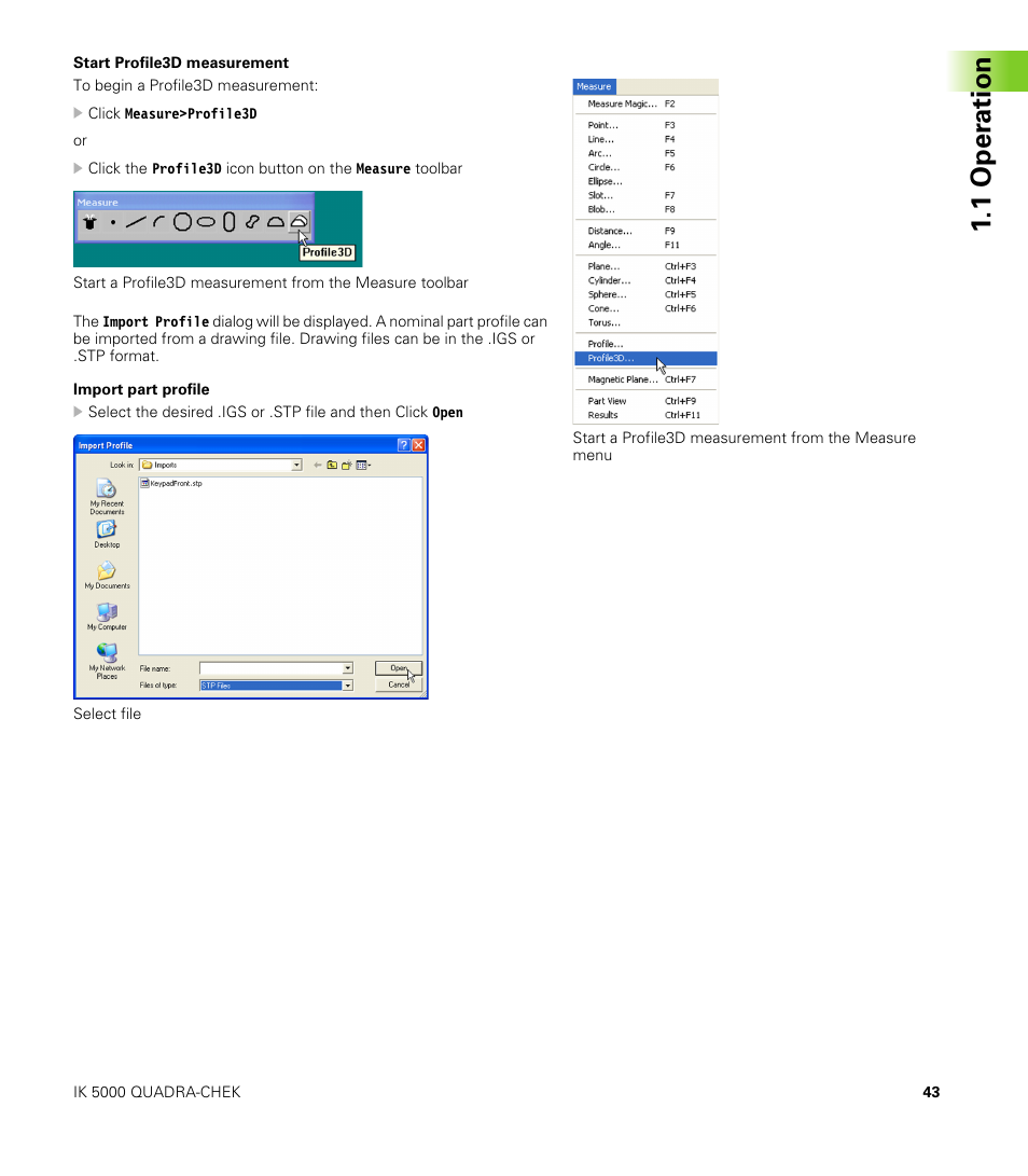 1 oper ation | HEIDENHAIN IK 5000 Addendum User Manual | Page 43 / 100