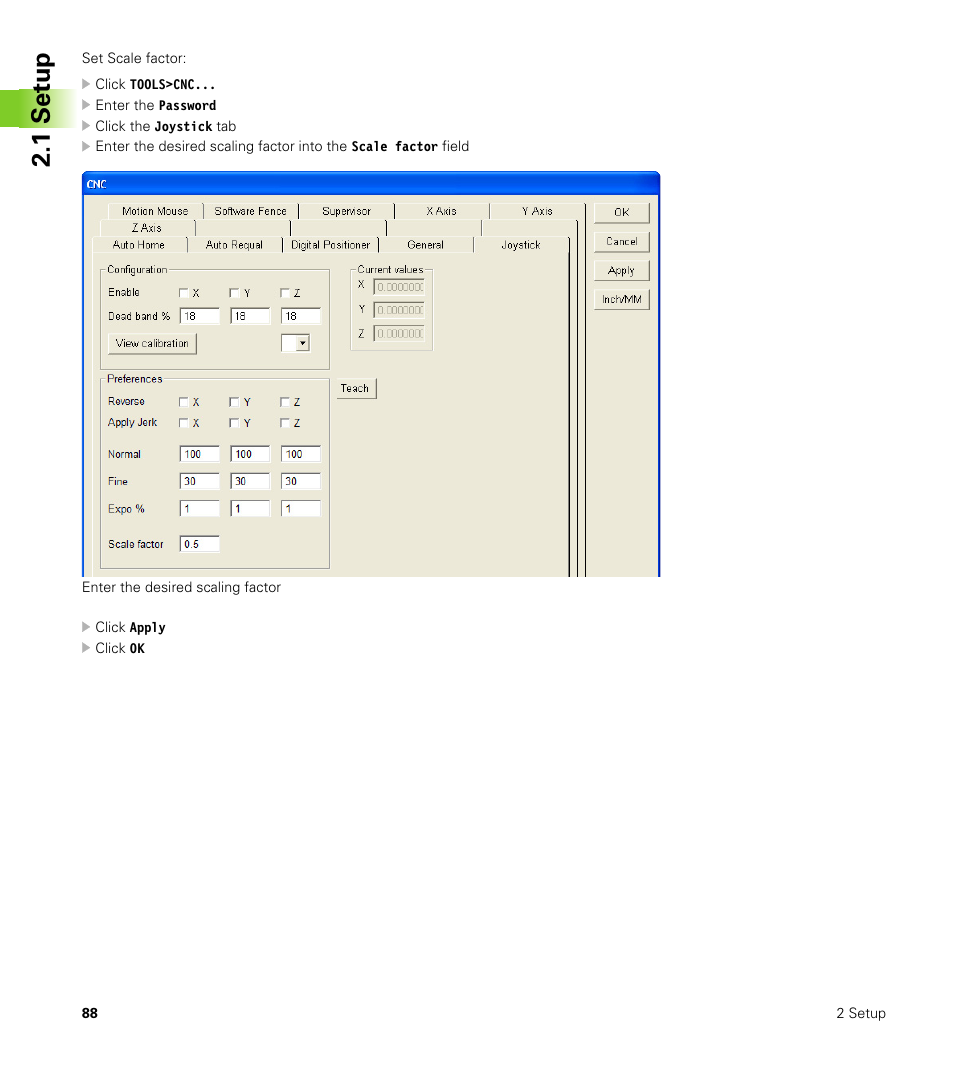 1 set u p | HEIDENHAIN IK 5000 Addendum User Manual | Page 88 / 100
