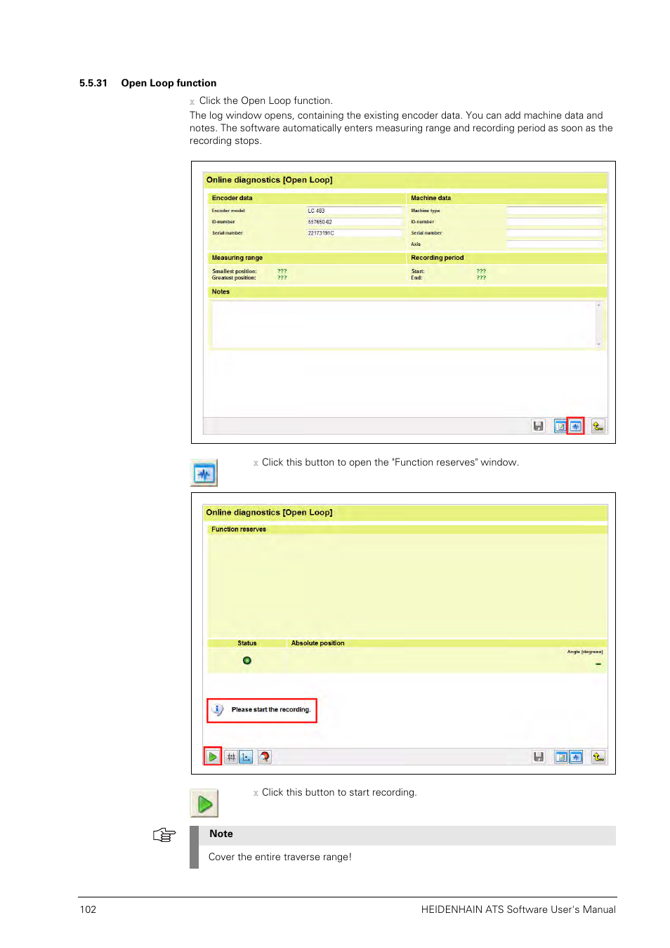 31 open loop function | HEIDENHAIN PWM 20 User Manual | Page 101 / 244