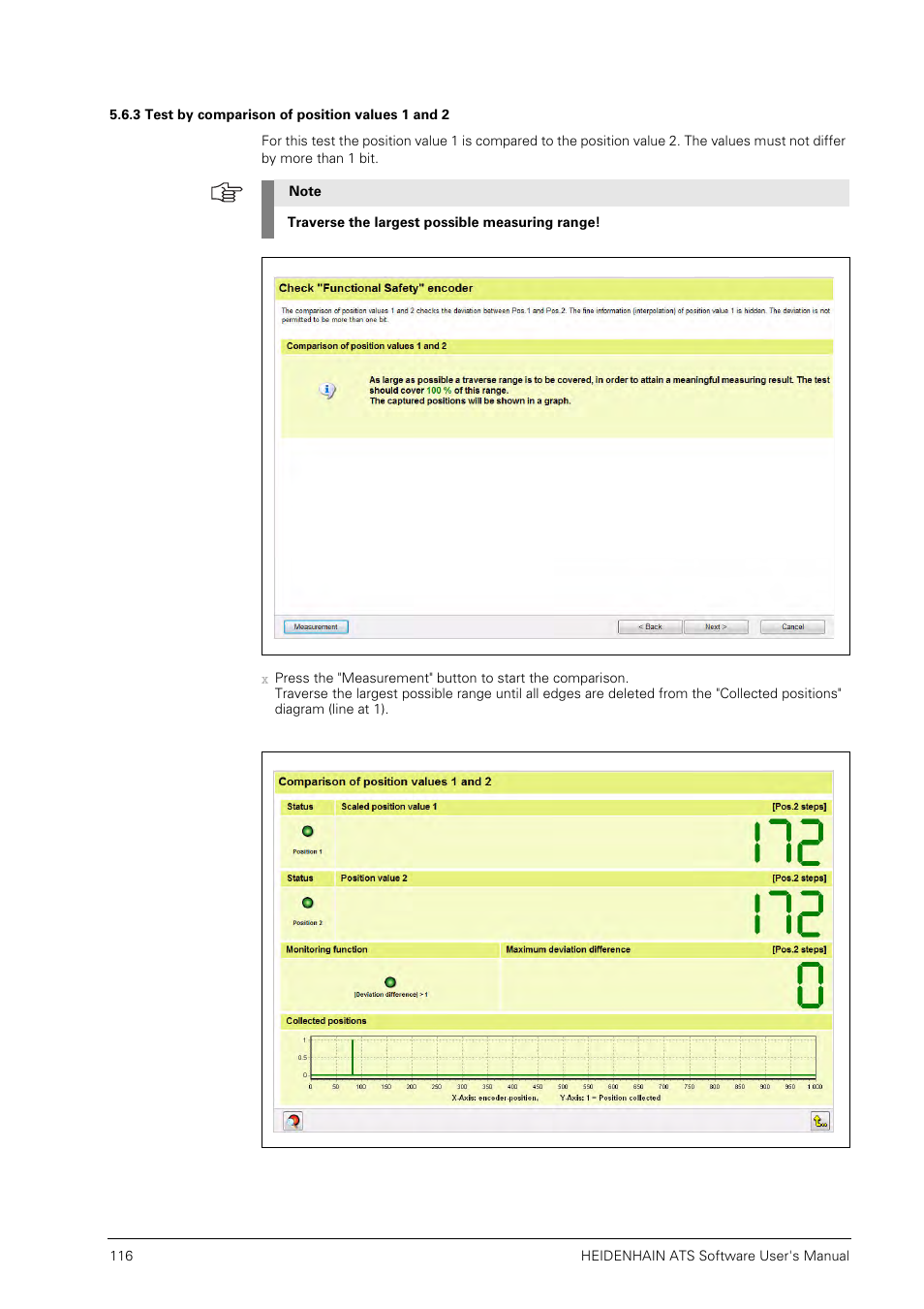 3 test by comparison of position values 1 and 2 | HEIDENHAIN PWM 20 User Manual | Page 115 / 244