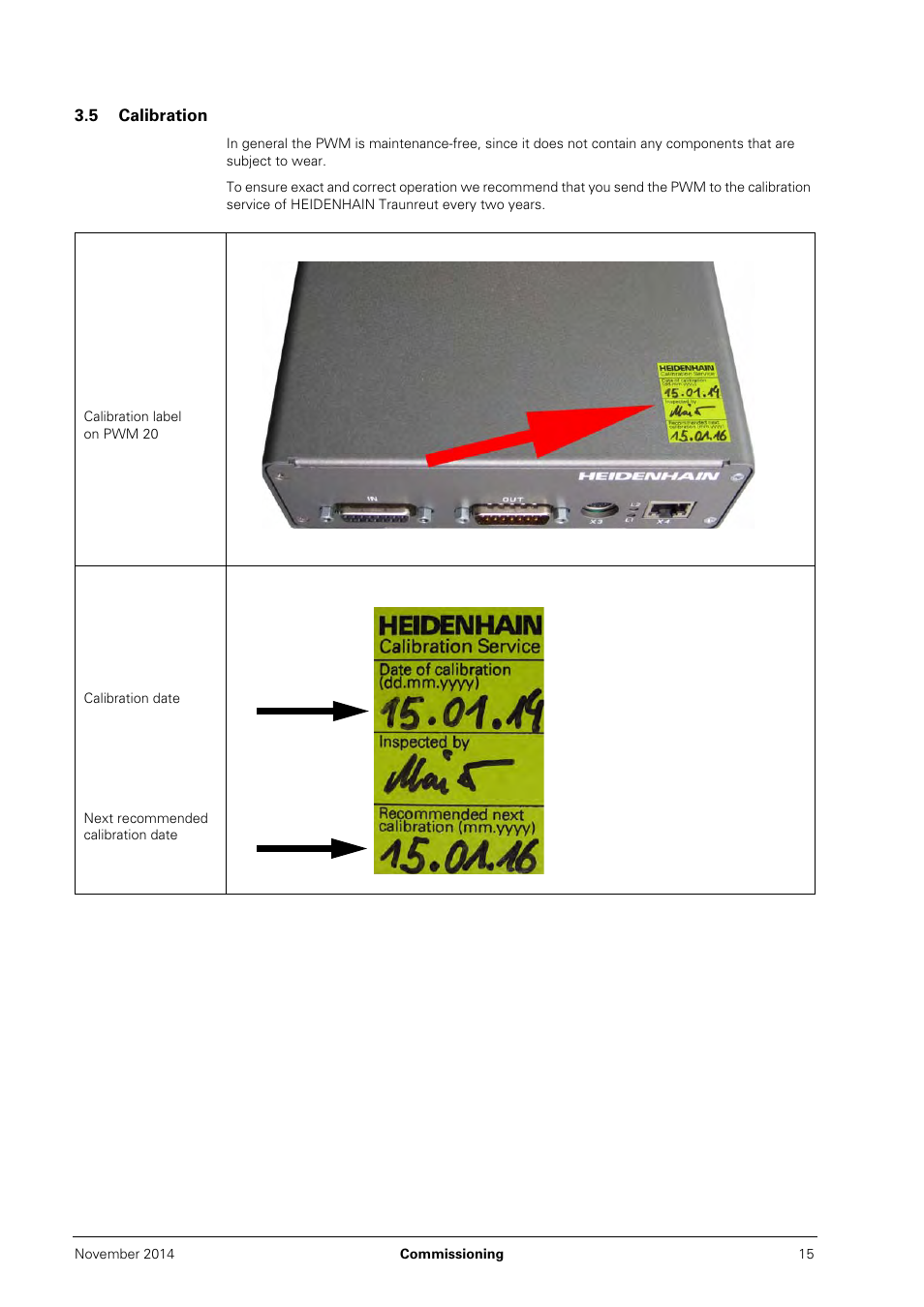 5 calibration | HEIDENHAIN PWM 20 User Manual | Page 14 / 244