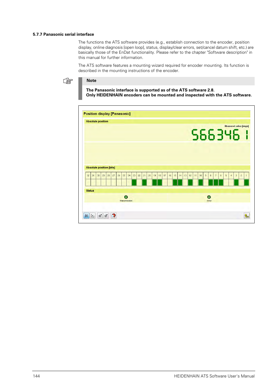 7 panasonic serial interface | HEIDENHAIN PWM 20 User Manual | Page 143 / 244