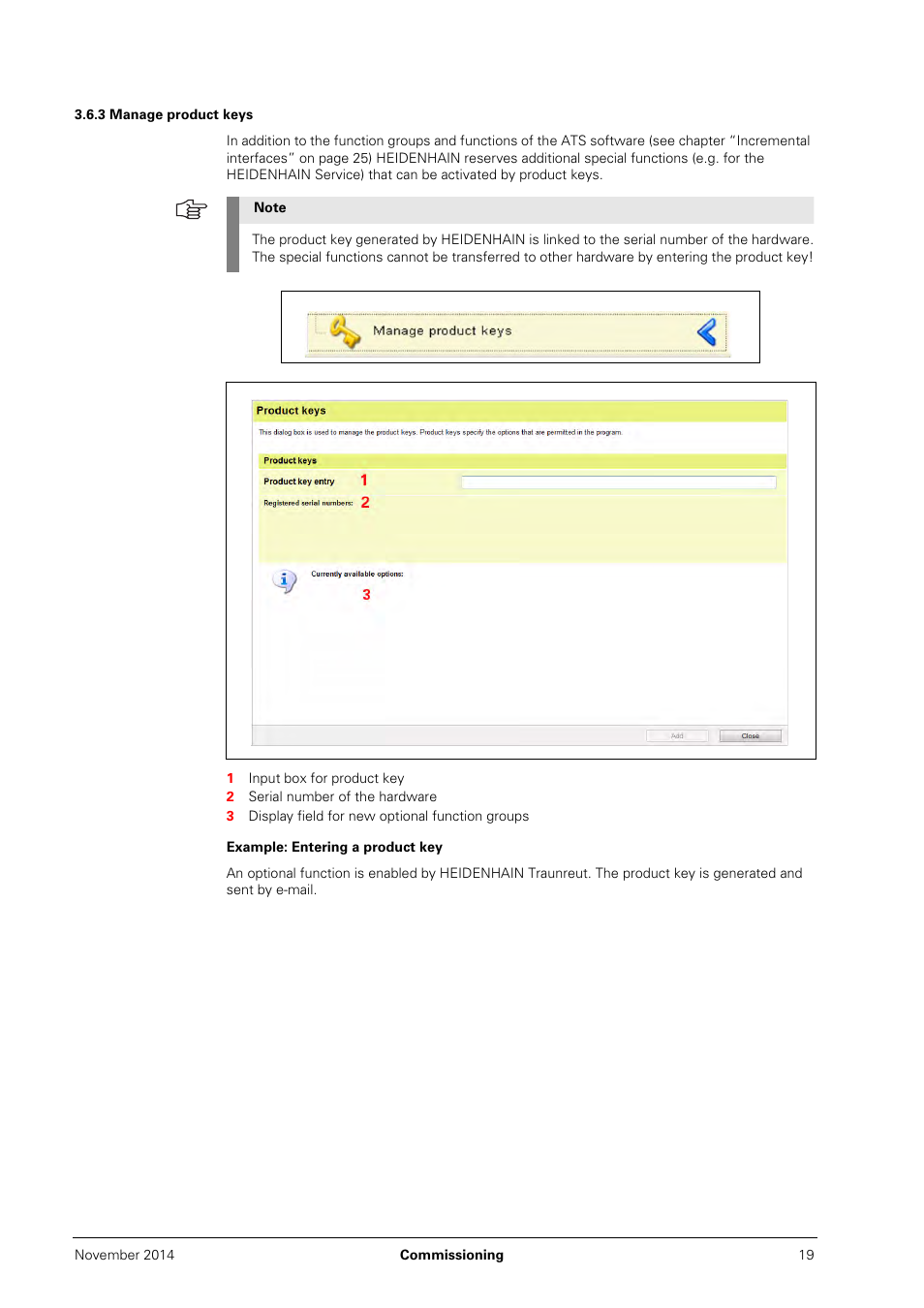 3 manage product keys | HEIDENHAIN PWM 20 User Manual | Page 18 / 244