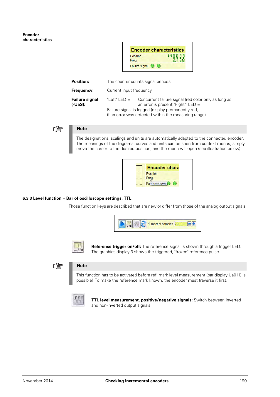 Encoder characteristics, 3 level function | HEIDENHAIN PWM 20 User Manual | Page 196 / 244