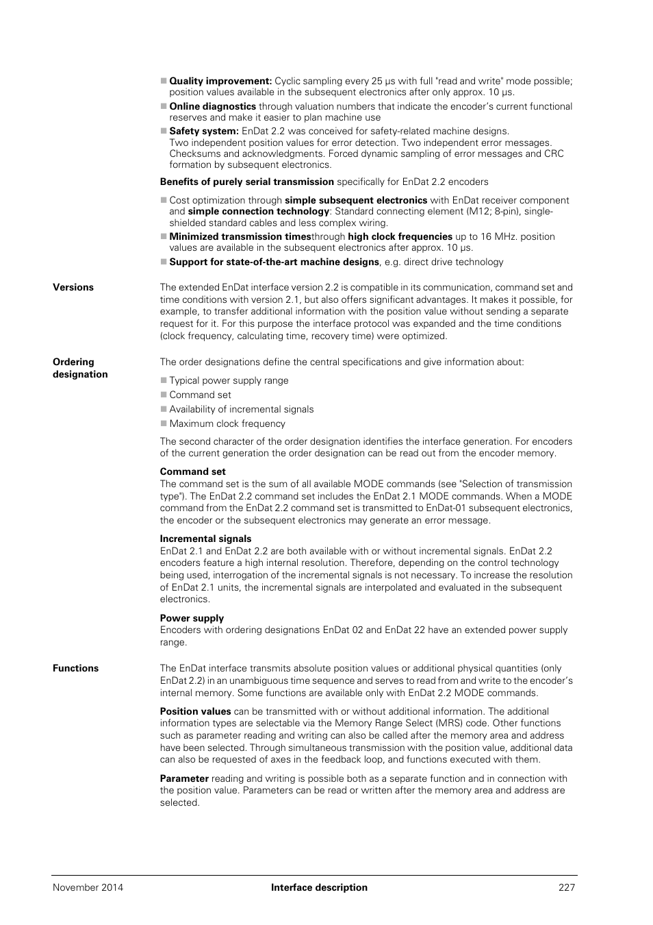 Versions, Ordering designation, Functions | HEIDENHAIN PWM 20 User Manual | Page 226 / 244