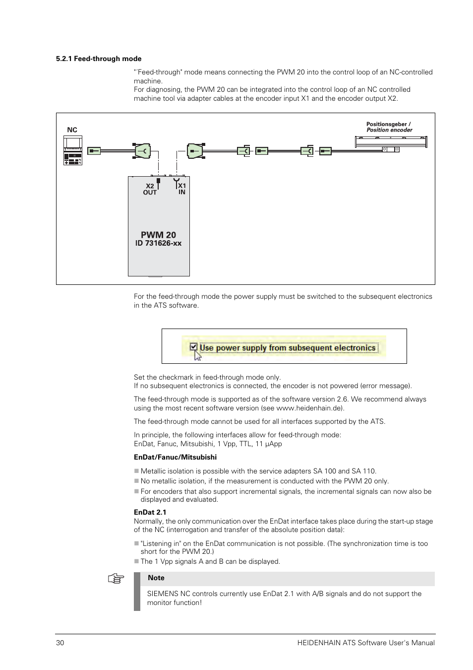 1 feed-through mode | HEIDENHAIN PWM 20 User Manual | Page 29 / 244