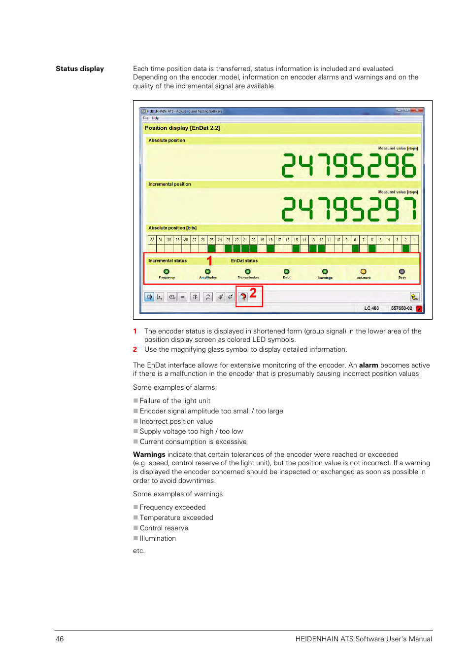 Status display | HEIDENHAIN PWM 20 User Manual | Page 45 / 244
