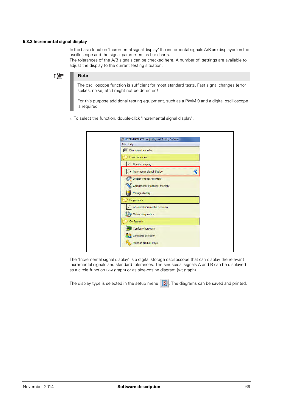 2 incremental signal display | HEIDENHAIN PWM 20 User Manual | Page 68 / 244