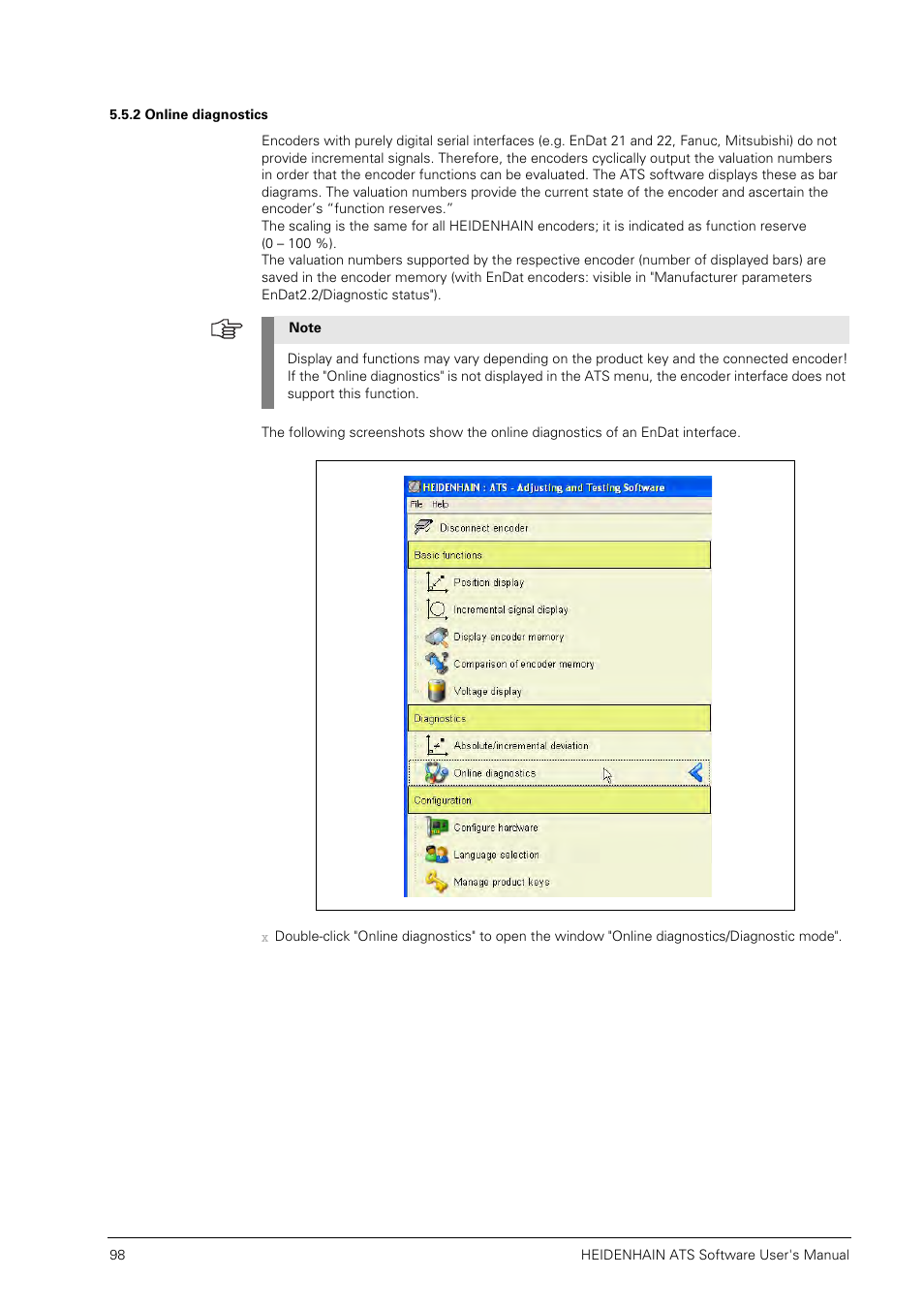 2 online diagnostics | HEIDENHAIN PWM 20 User Manual | Page 97 / 244