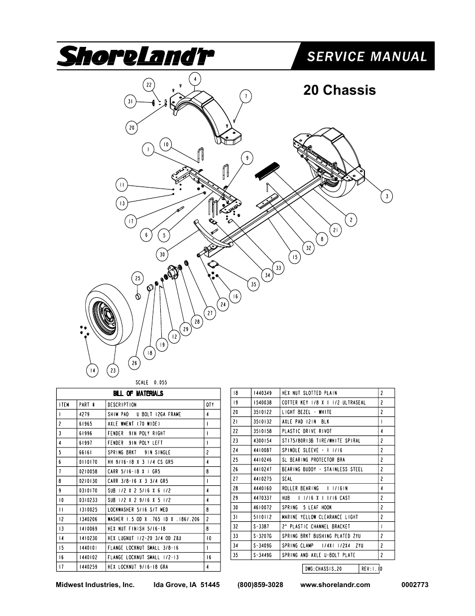20 chassis | ShoreLand'r 2x3 User Manual | Page 23 / 32