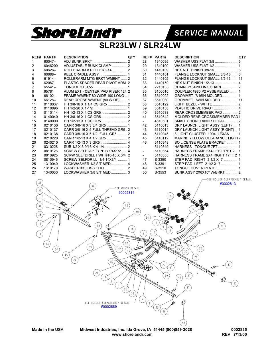 Slr23lw / slr24lw | ShoreLand'r 2x4W User Manual | Page 13 / 58