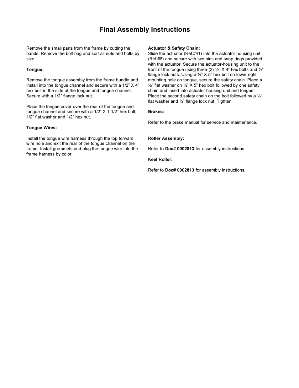 Final assembly instructions | ShoreLand'r 2x4W User Manual | Page 16 / 58