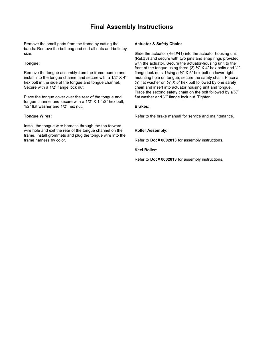 Final assembly instructions | ShoreLand'r 2x4W User Manual | Page 18 / 58