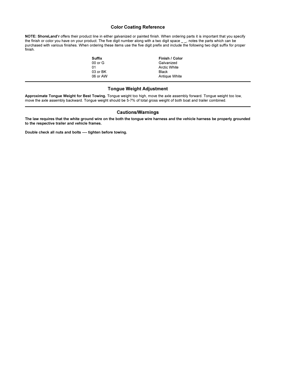 ShoreLand'r 2x4W User Manual | Page 2 / 58