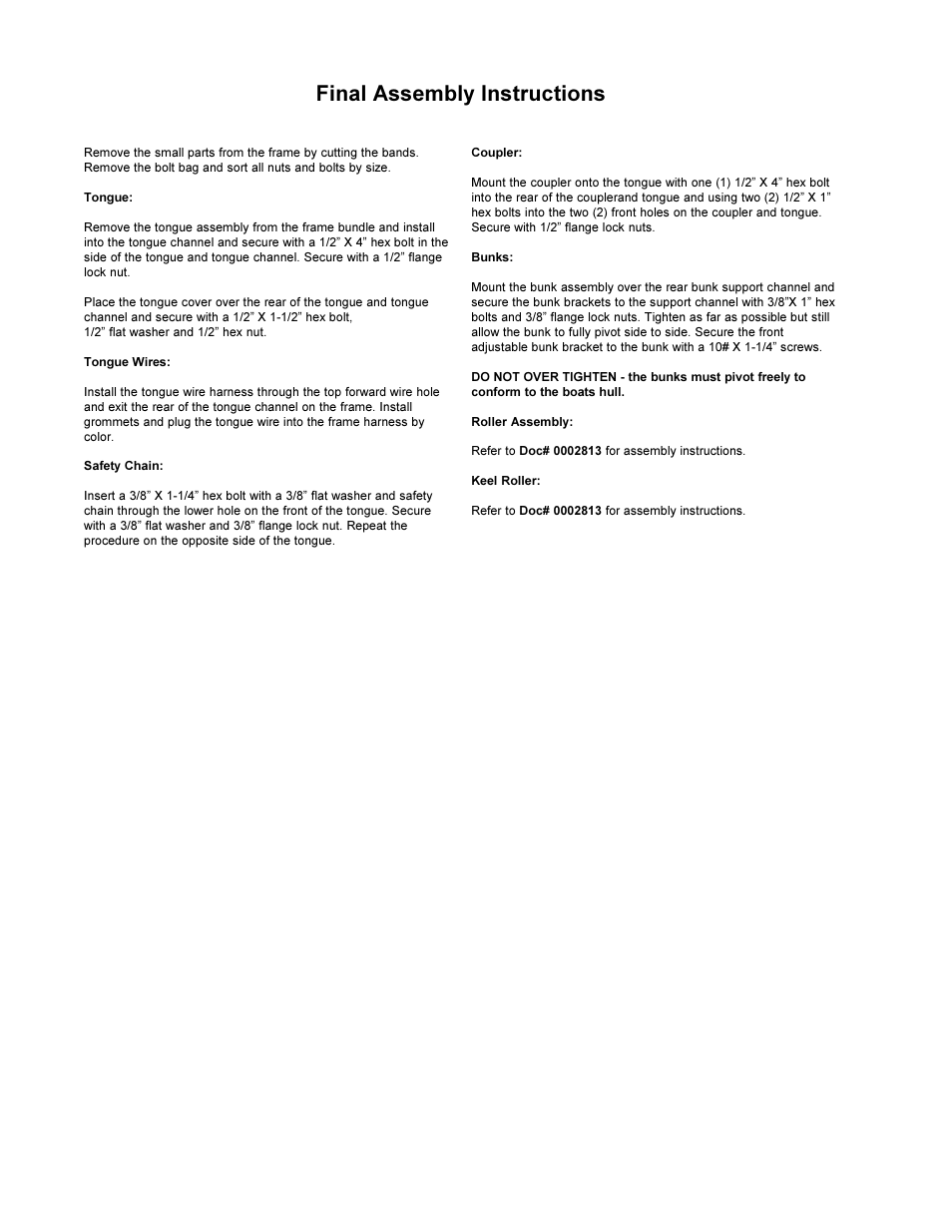 Final assembly instructions | ShoreLand'r 2x4W User Manual | Page 28 / 58