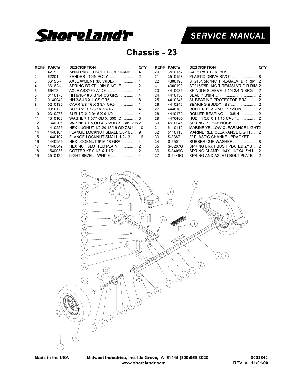 Chassis - 23 | ShoreLand'r 2x4W User Manual | Page 39 / 58