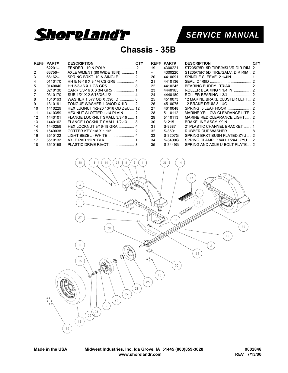 Chassis - 35b | ShoreLand'r 2x4W User Manual | Page 47 / 58