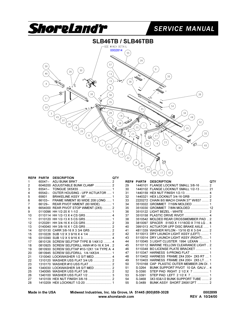 Slb46tb / slb46tbb | ShoreLand'r 2x5 User Manual | Page 3 / 30