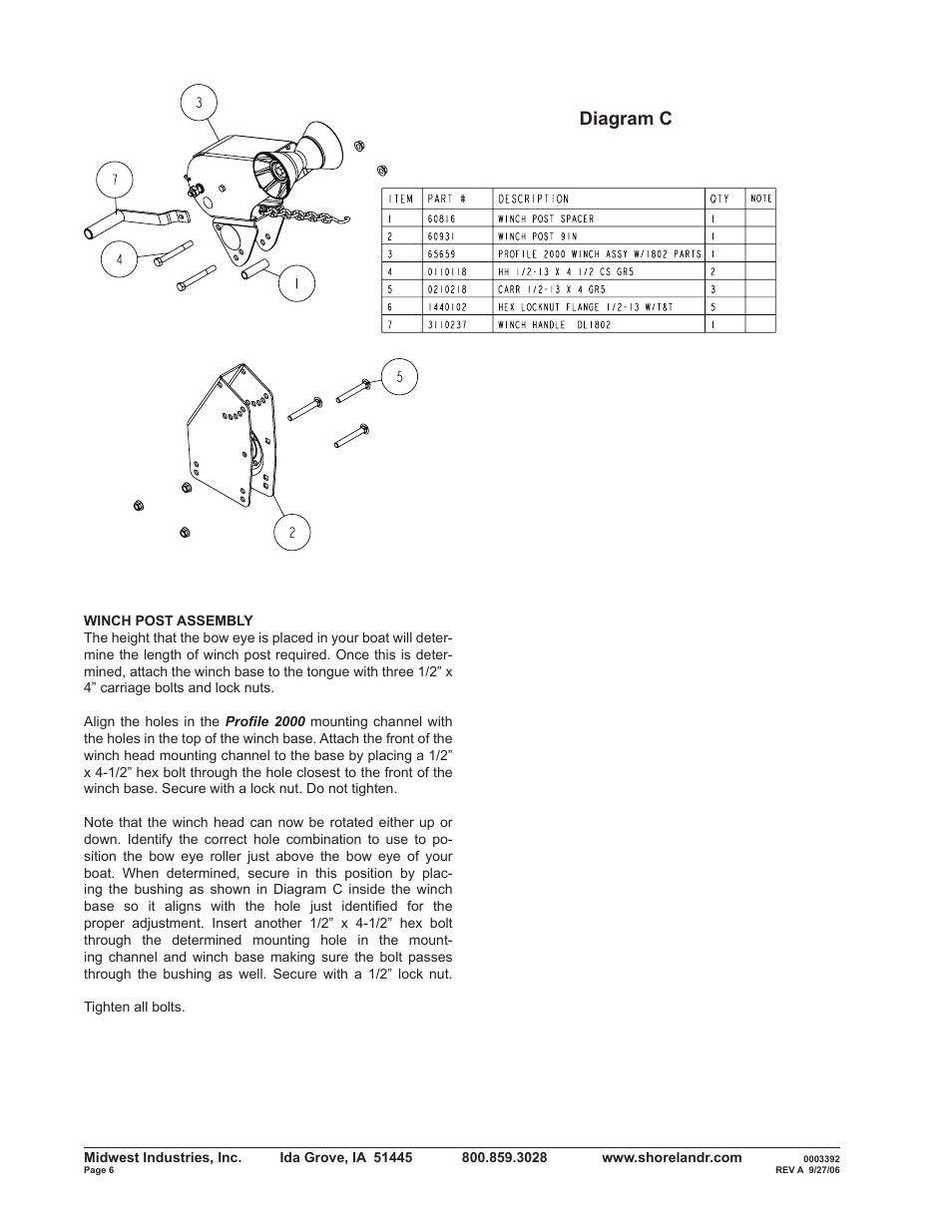 Diagram c | ShoreLand'r B2313BL User Manual | Page 6 / 12