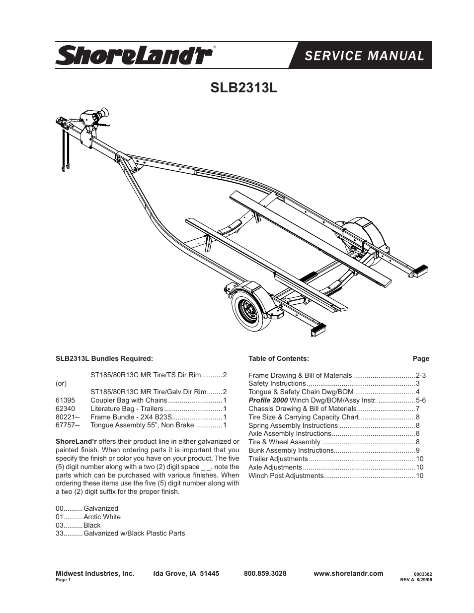 ShoreLand'r B2313L User Manual | 10 pages