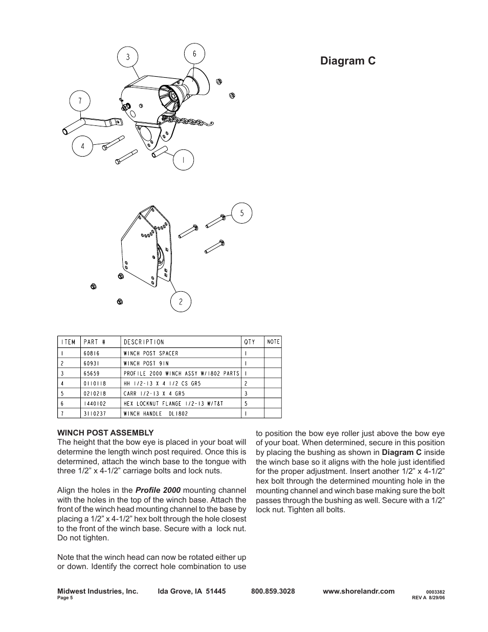 Diagram c | ShoreLand'r B2313L User Manual | Page 5 / 10