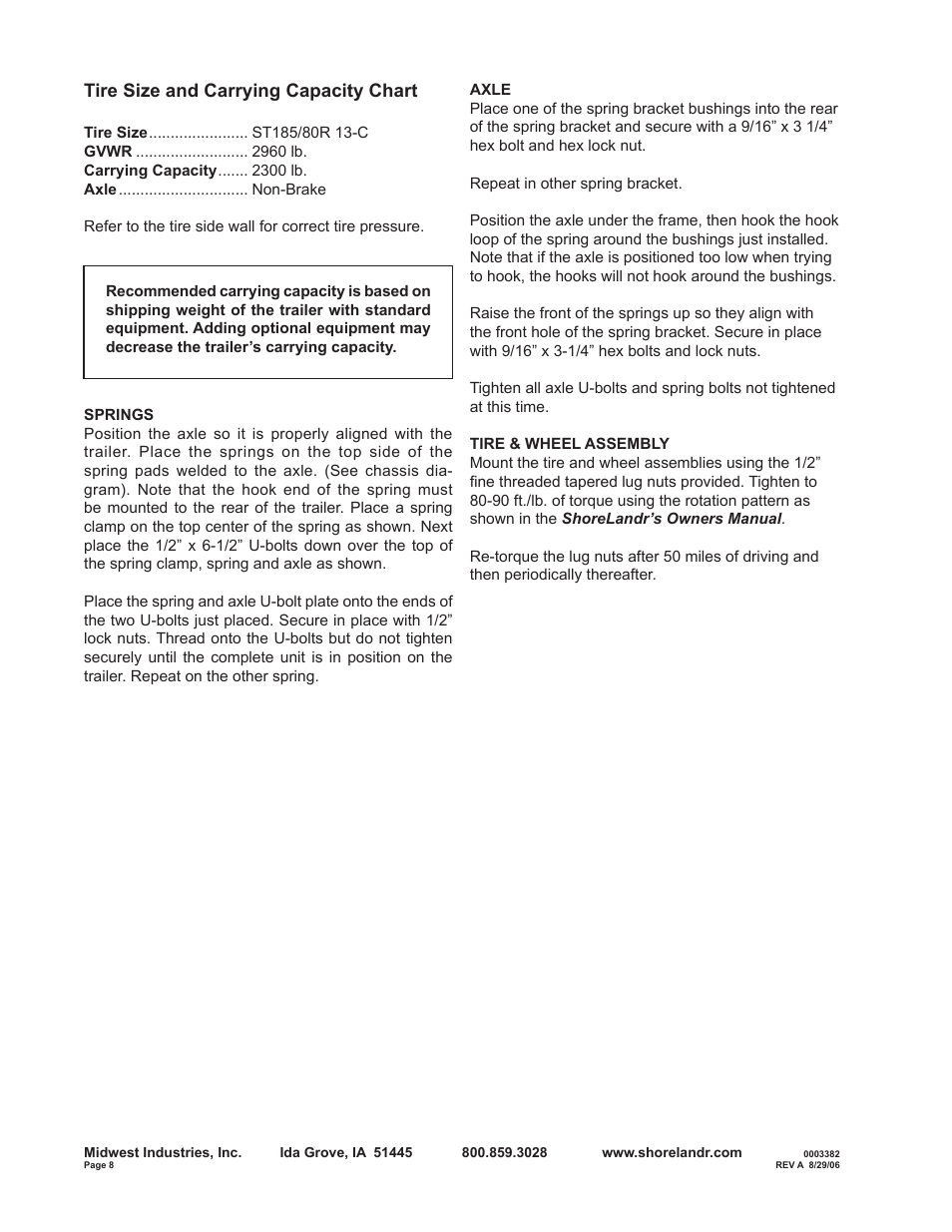 ShoreLand'r B2313L User Manual | Page 8 / 10